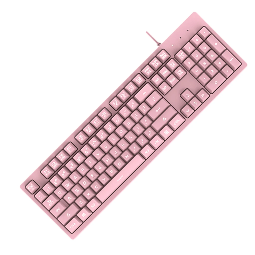 

Retro Design Wrench Typewriter Elegant Fashion Comfortable And Quiet American-Pink Keyboard