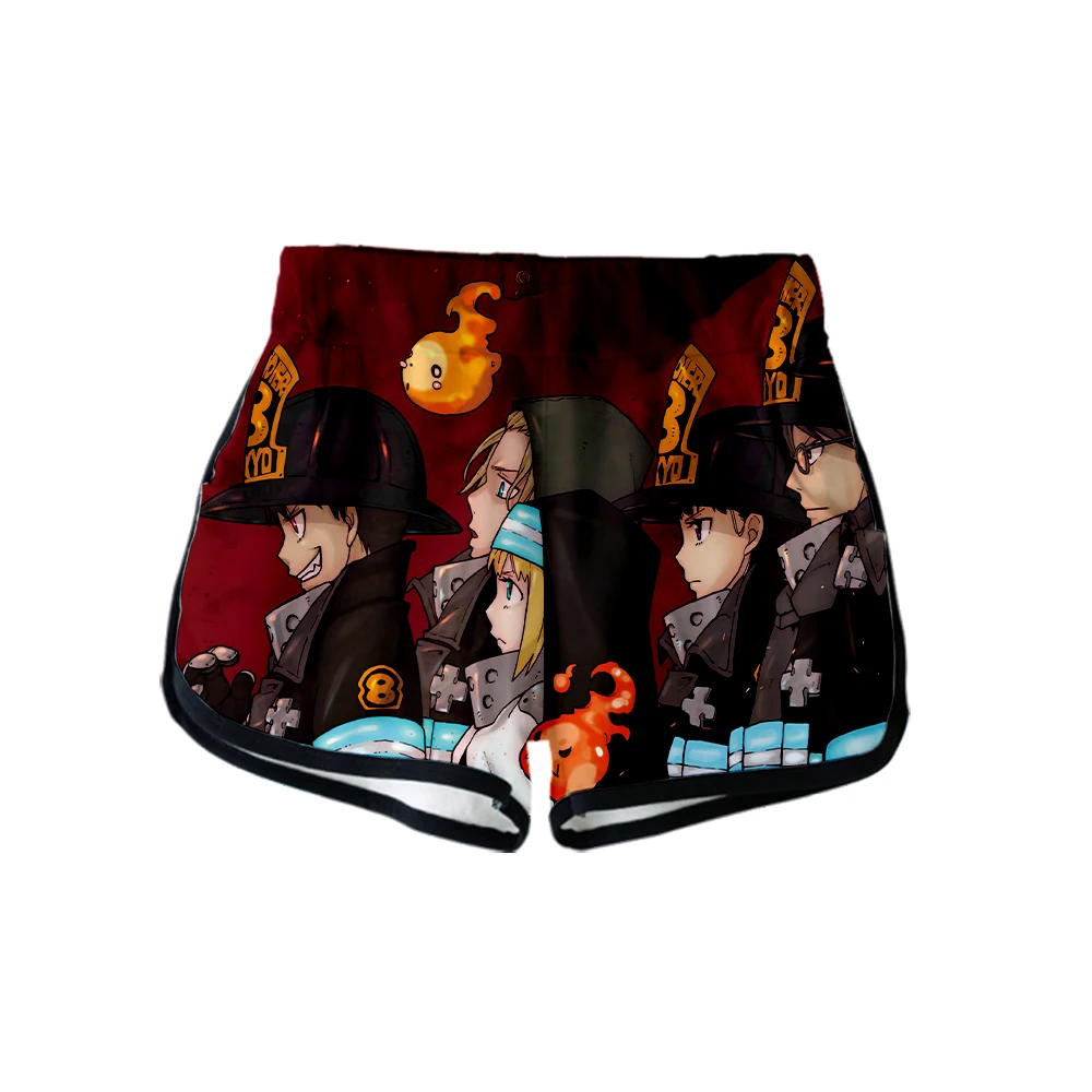Пожарная сила печати спортивные шорты сексуальные женские модные популярные повседневные Harajuku Мягкие Шорты обтягивающие горячая распродажа
