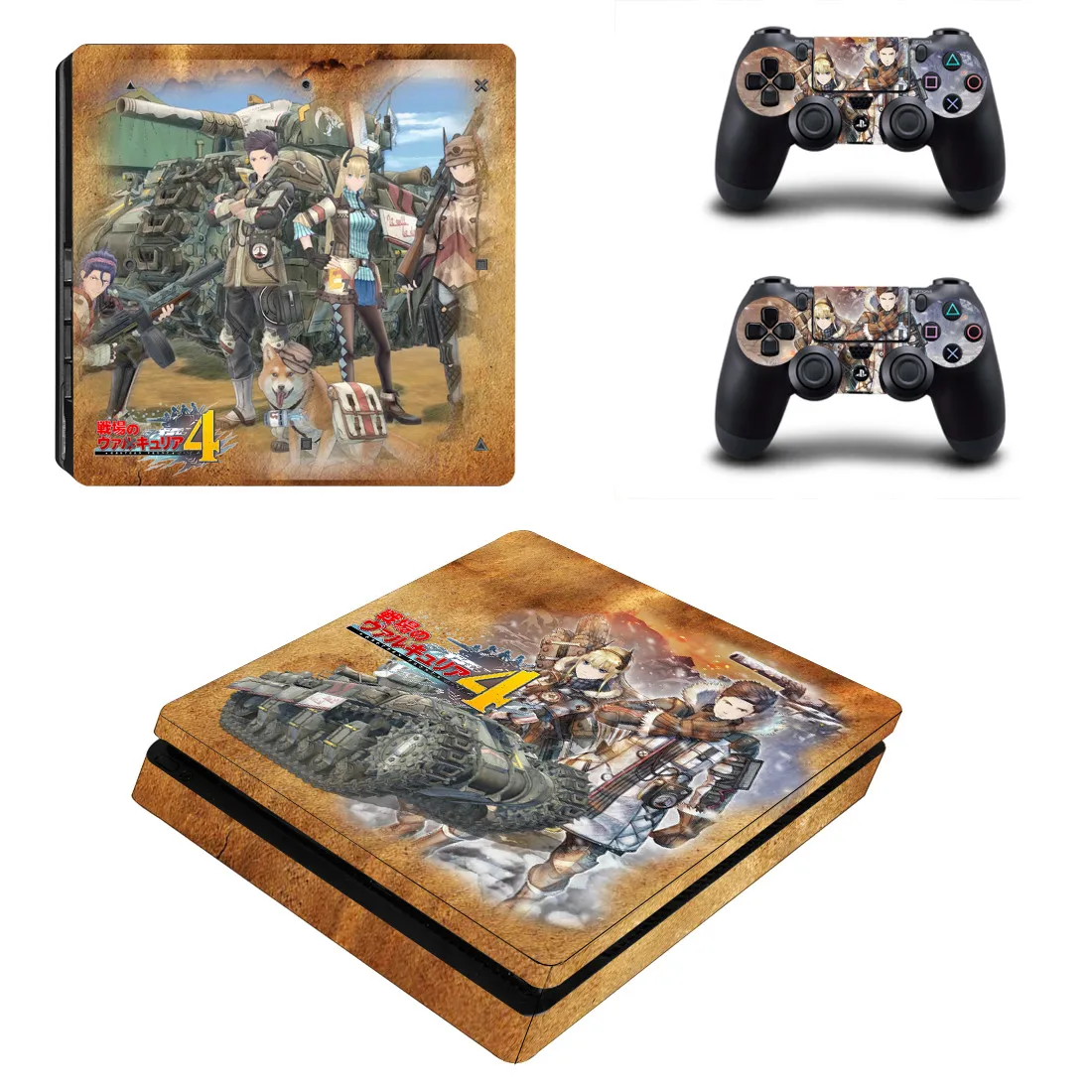 PS4 тонкие наклейки Valkyria Chronicles 4 Play station 4 тонкие Стикеры для playstation 4 Slim консоль и контроллер