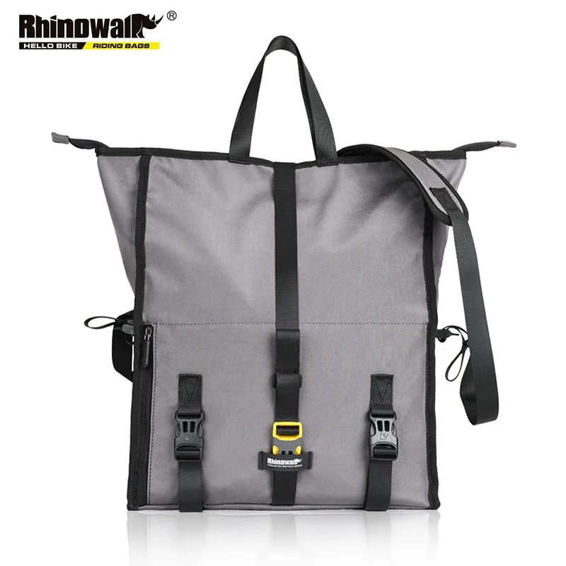 Gray S Rhinowalk велосипедные сумки водонепроницаемые велосипедные задние стойки Pannier фитнес-сумка унисекс дорожные сумки через плечо велосипедные сиденья-почтовые сумки 21L - Цвет: Gray S