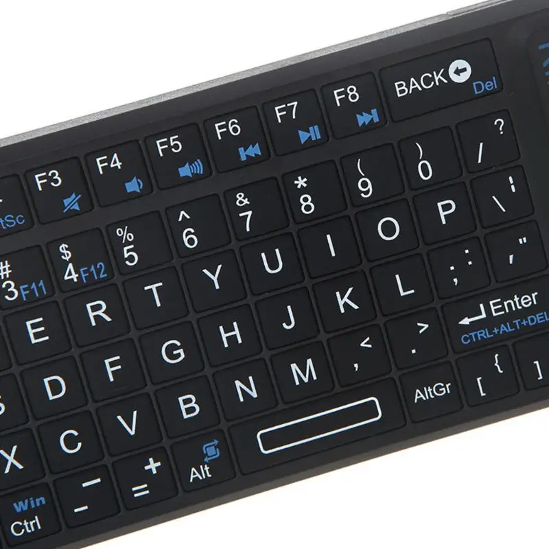 A8 2 4G Mini Wireless Keyboard with Handheld Touchpad for PC Smart TV Projector D08B 3