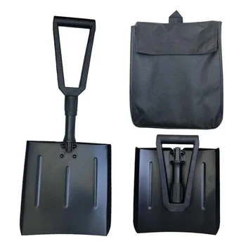 

Tools Folding Snow Shovel Garden Aluminium Alloy Ice Remove For Car Retractable D Shaped Handle Camping Outdoor Winter Hiking