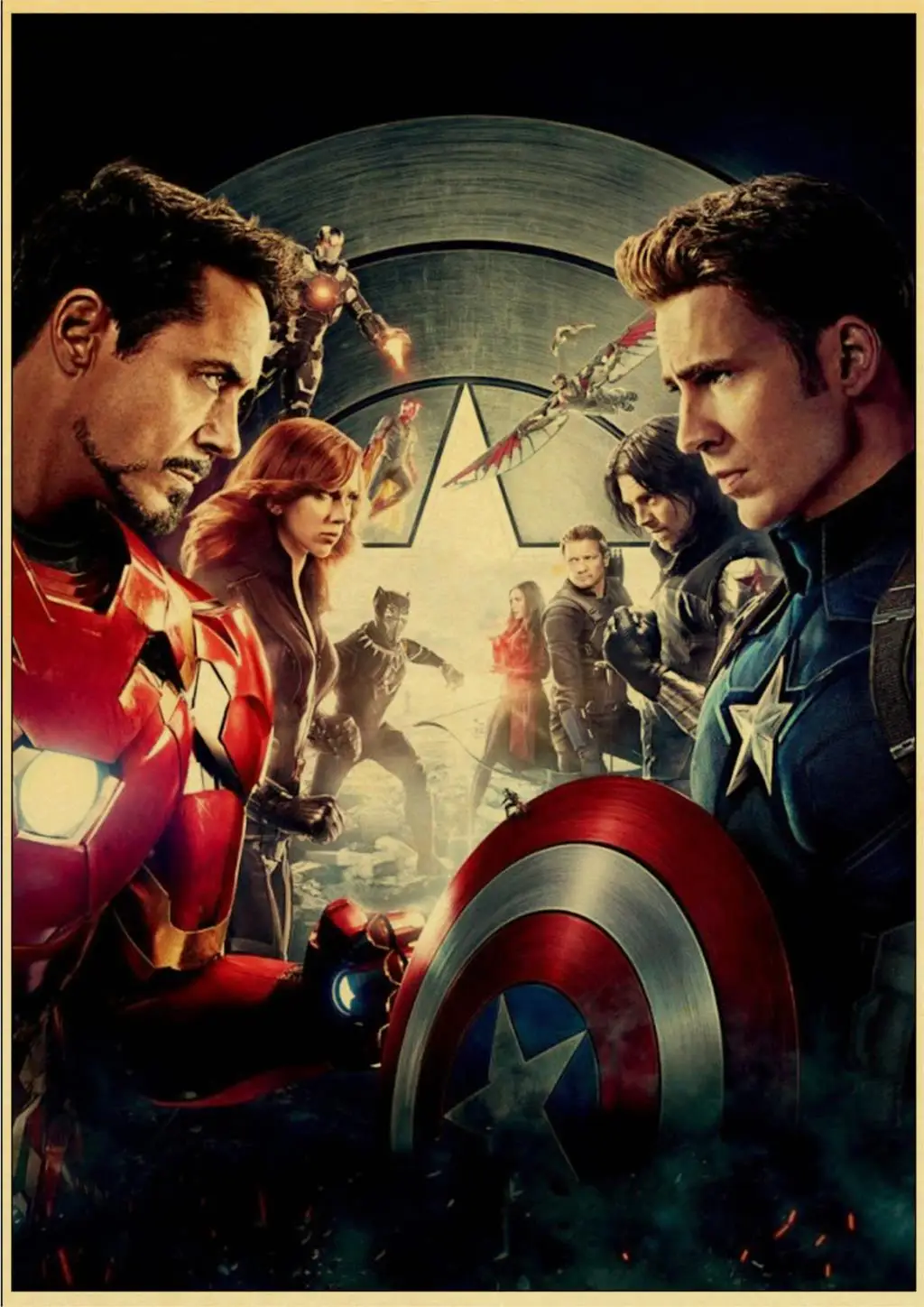 E127 Винтажный Фильм Marvel Super Heroes персонажи ретро-плакаты крафт обои Высококачественная картина для дома/стены/комнаты/бара декора - Цвет: E127