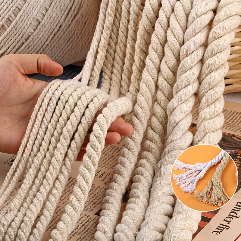 100% Cotton rope colorful twine macrame cord string thread for party wedding decoration accessory DIY cord 2mm*100m