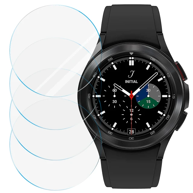 Tempered Glass for Samsung Galaxy Watch 4 Classic 42mm 46mm Screen Protector Anti-Scratch for Galaxy Watch 4 Classic1/2/3/4/5PCS 4 Pcs