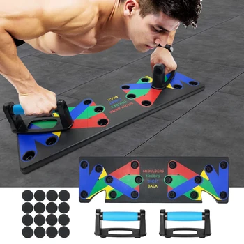 

9 in 1 Push Up Rack Board Exercise at Home Body Building Comprehensive Fitness Equipment Gym Workout Training for Women Men