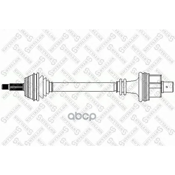 158 1020-Sx_привод Правый! Abs Renault Clio Ii/Kangoo 1.1-1.6 Jb1/3 71 Stellox 1581020sx Stellox арт. 1581020SX