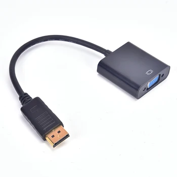 

DisplayPort Display Port DP to VGA Adapter Cable Male to Female Converter for PC Computer Laptop HDTV Monitor Projector