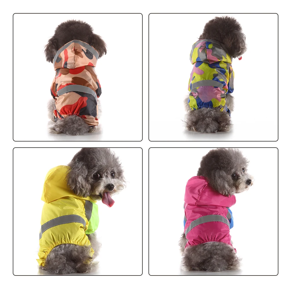 Pet Puppy Dogs дождевик ветрозащитный плащ для собак куртка для щенков дождевые пальто водонепроницаемая одежда для собак мягкие дышащие товары для домашних животных