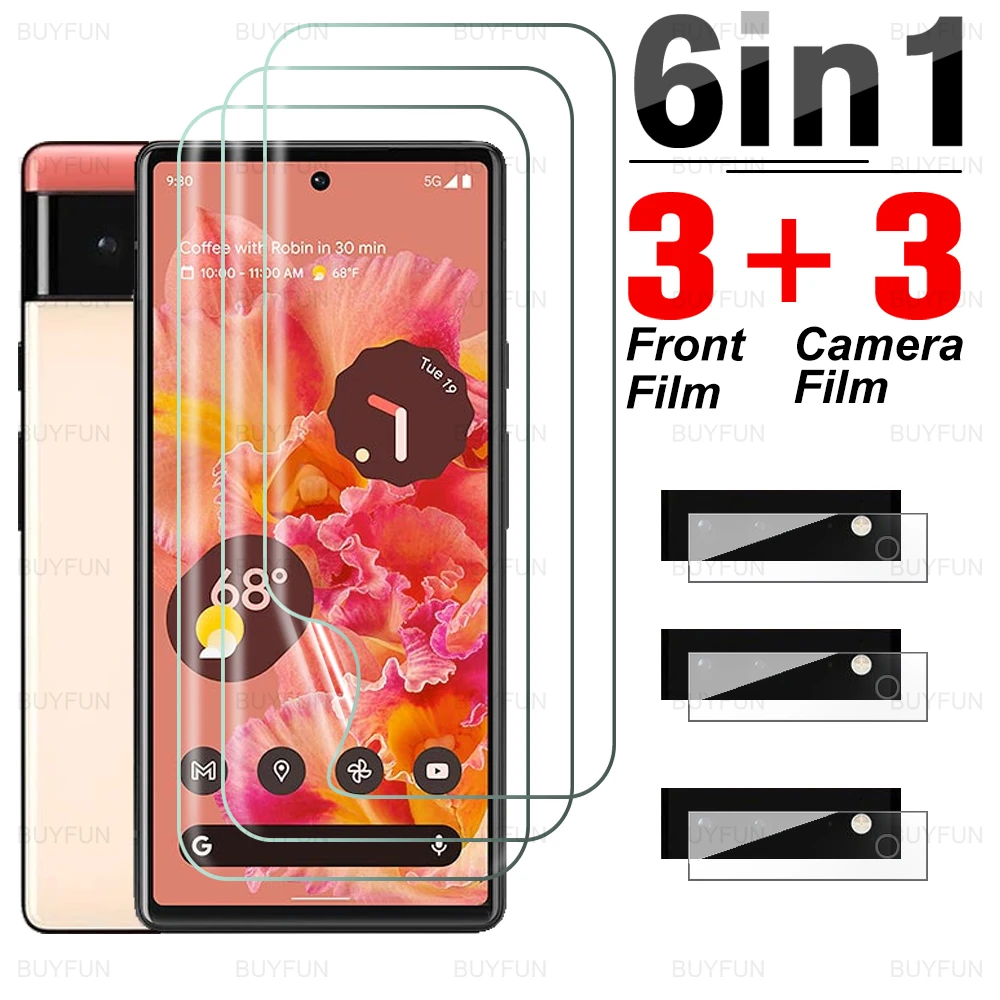 Película de hidrogel 6 en 1 para Google Pixel 6 Pro, cubierta completa,  película frontal suave para GooGle Pixel 6, Protector de pantalla de lente  de cámara Pixel6 Pro|Protectores de pantalla de teléfono| - AliExpress