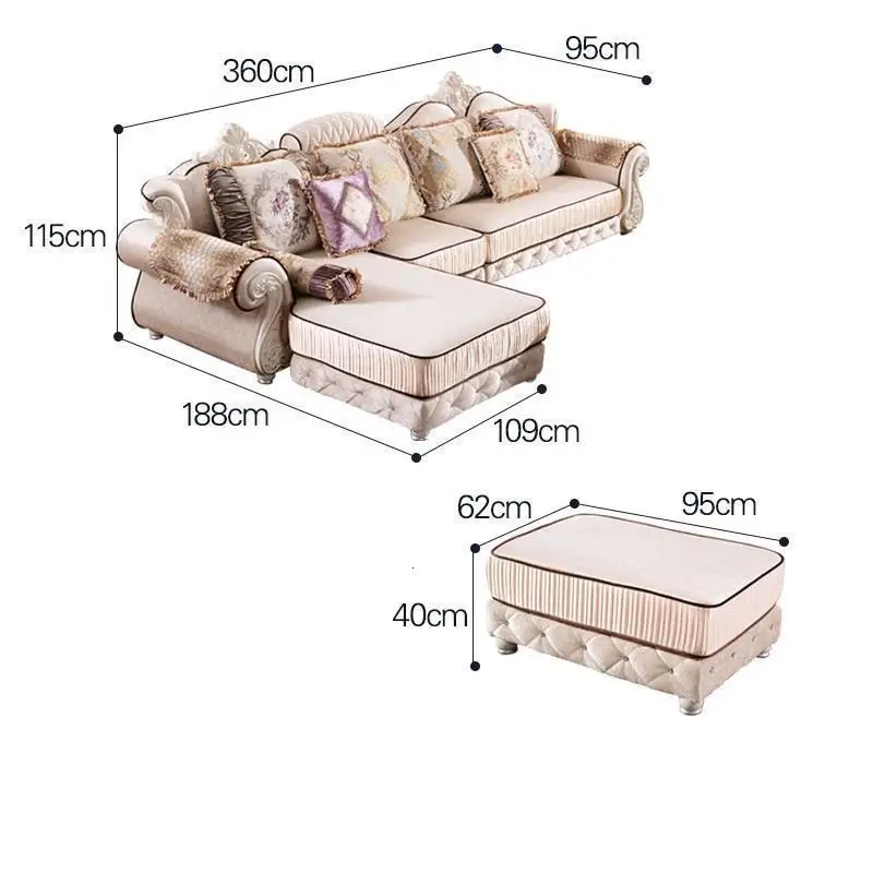 Для Kanepe Sillon Pouf mercine Meble Do Salonu Oturma Grubu Mobile Европейский Mueble De Sala набор мебели для гостиной диван - Цвет: Version H