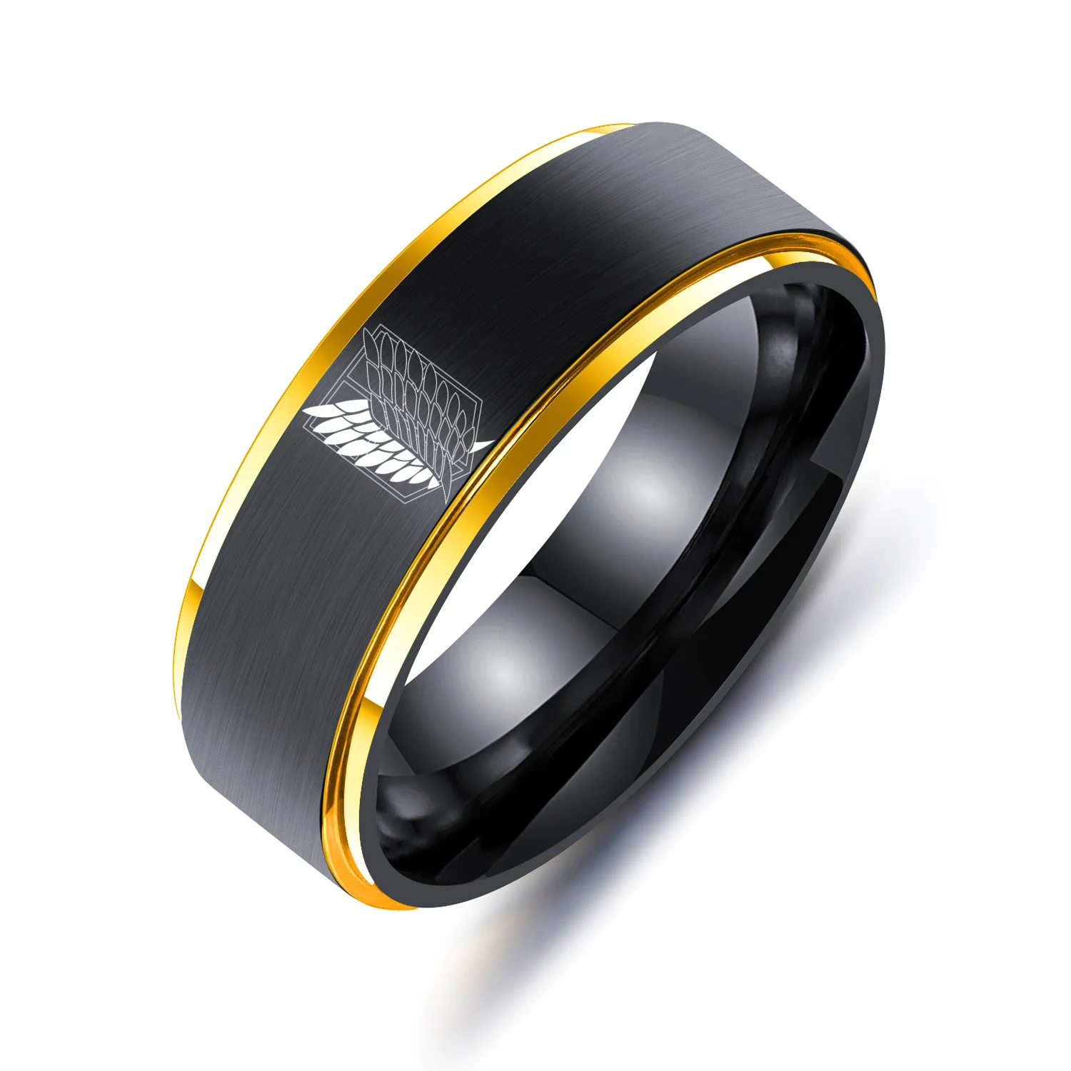 Кольцо женское из нержавеющей стали 12 созвездия зодиака черного и серебряного