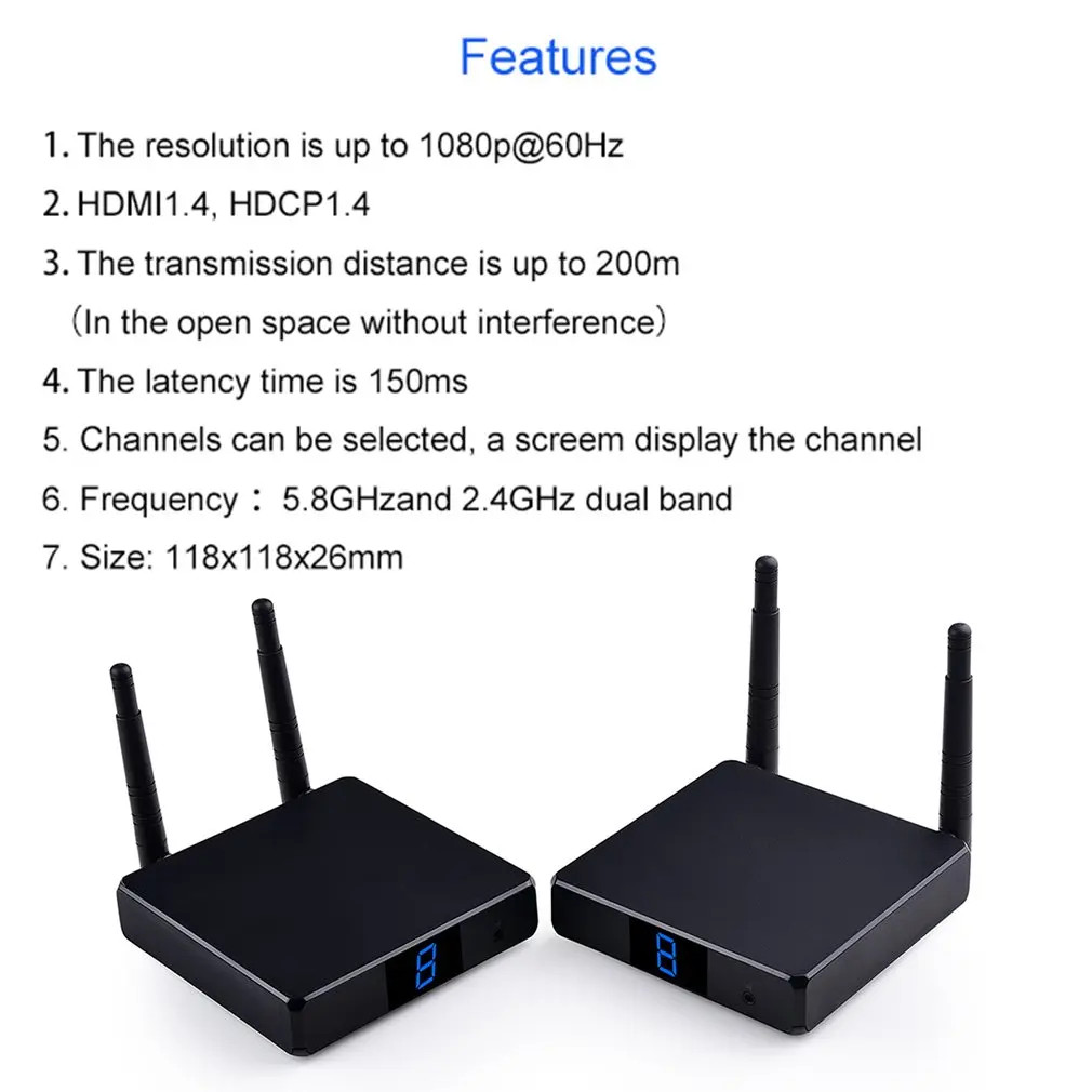 Hd порт Hdmi разветвитель питания/расширитель для Full Hd Hdmi удлинитель отправитель приемник адаптер для ПК ТВ коробка Dvd проект