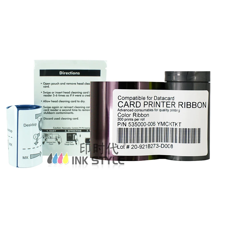 Datacard 535000 006 Cinta de Color YMCKTKT 300 imágenes para usar en