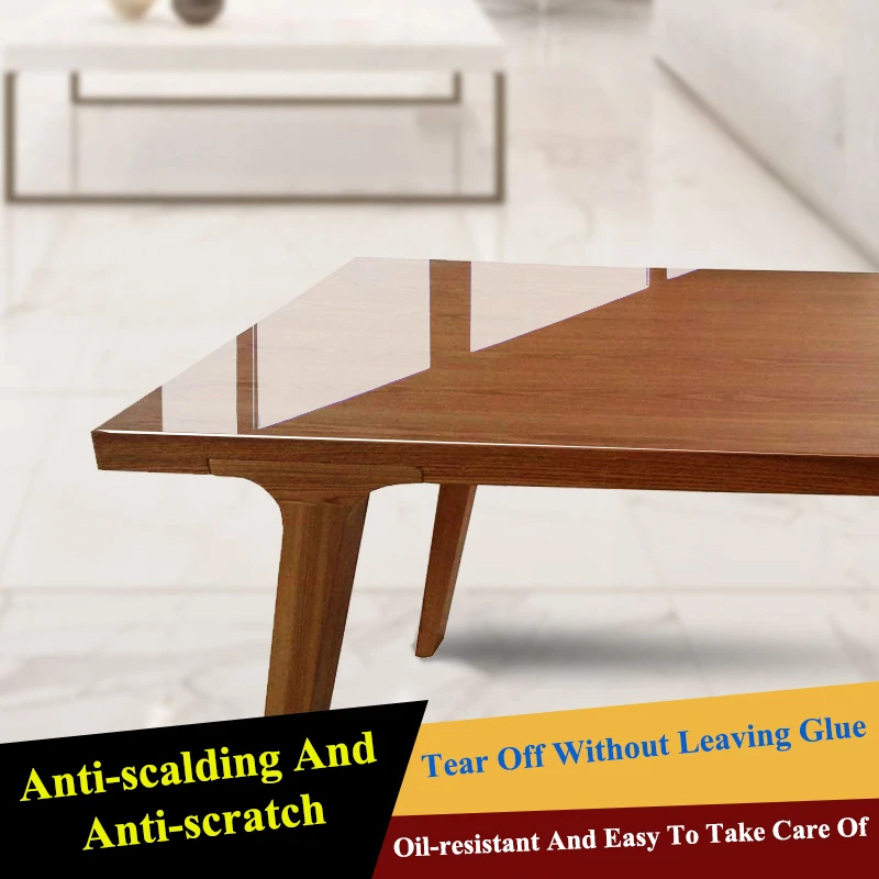 Película de Pvc para Móveis Resistente a Altas Temperaturas da Cozinha Bancada em Mármore Mesa de Centro Mesa de Jantar Película Protetora Transparente