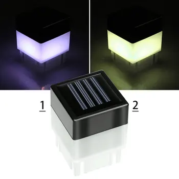 

Square Solar LED Lamp Home Decor Pathway Park Solar Powered Light Yard White Pool Fence Post Garden Lights