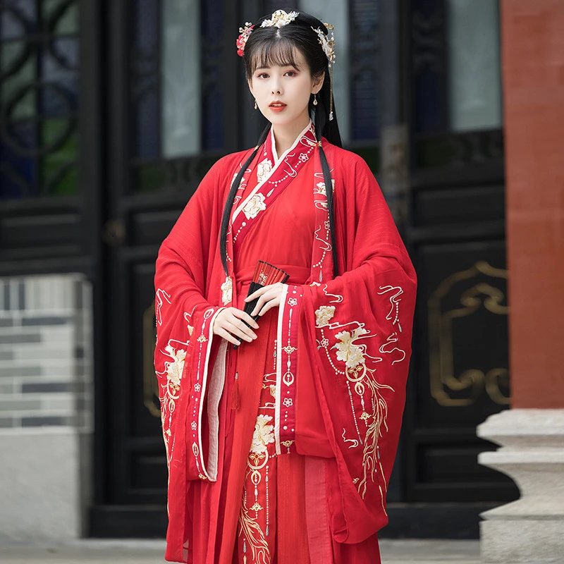 女性のための変装 中国のドレス 赤い夏 妖精のフォーク 着物ダンスの衣装 中国の服 Aliexpress