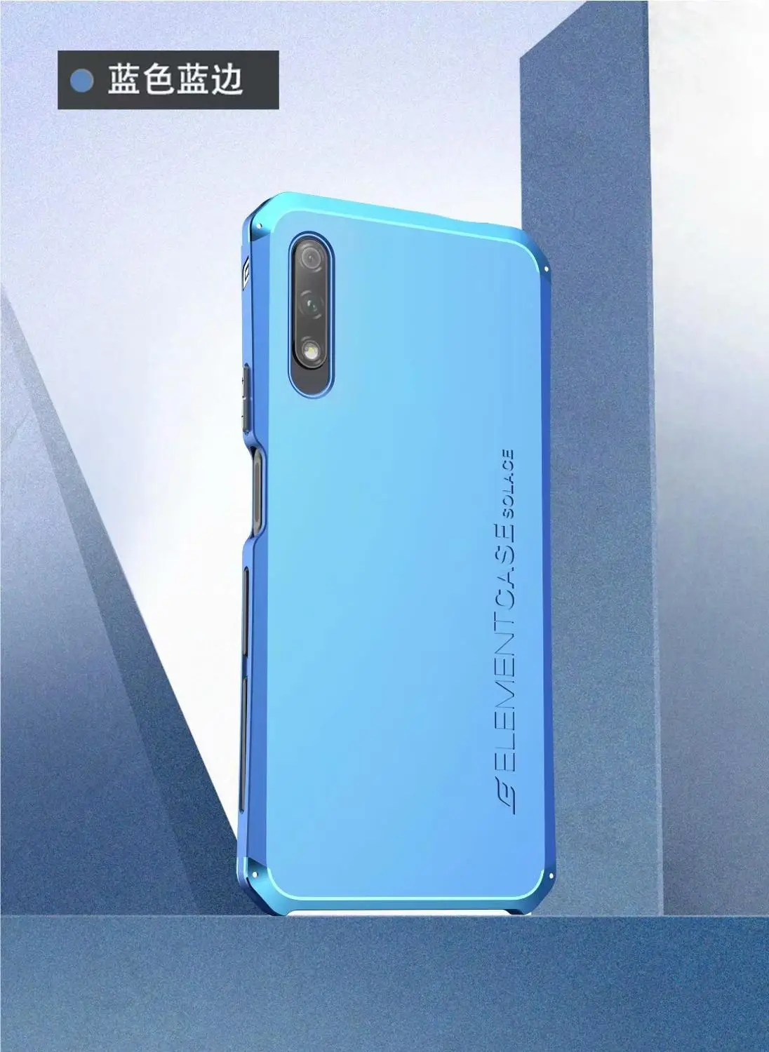 R-JUST защитный чехол для huawei Honor 9X Pro, металлический алюминиевый+ Гибридный ударопрочный чехол для huawei Honor 9X Pro - Цвет: all blue