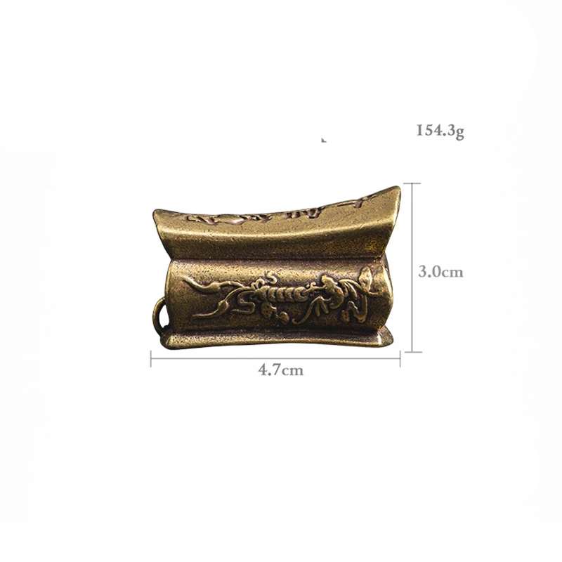 brass key ring pendant (8)