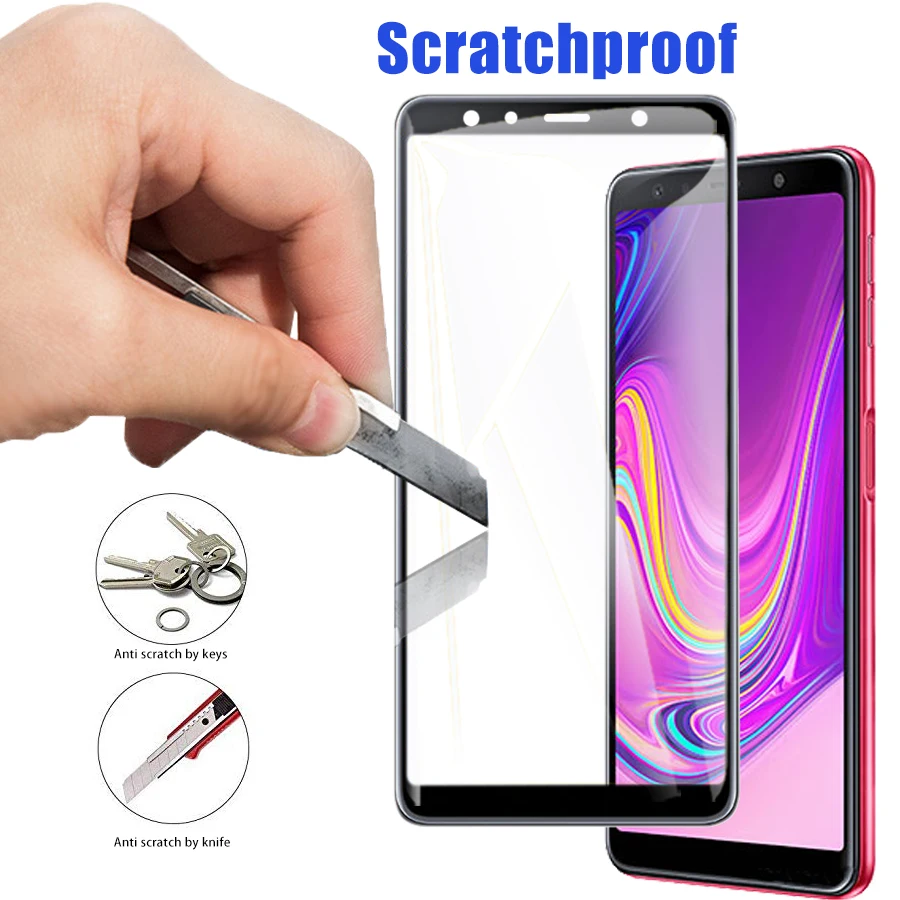 Для Samsung Galaxy A7 a750 закаленное стекло samsun sansun gaxaly a 7 a730f Защитная пленка для экрана galax 7a 750