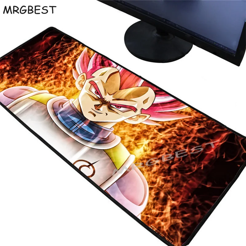 

MRGBEST Dragon Ball Z Anime Large Lockedge Gaming Mouse Pad Gamer Keyboard MouseMat Gaming Desk Mousepad for CSGO LOL Dota Game