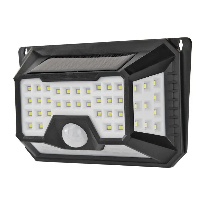 66LED Солнечный настенный светильник солнечный светильник на открытом воздухе Водонепроницаемый 4-сторонняя лампа на солнечной энергии солнца светильник на солнечных батареях Лампа PIR Сенсор настенный светильник для декора сада