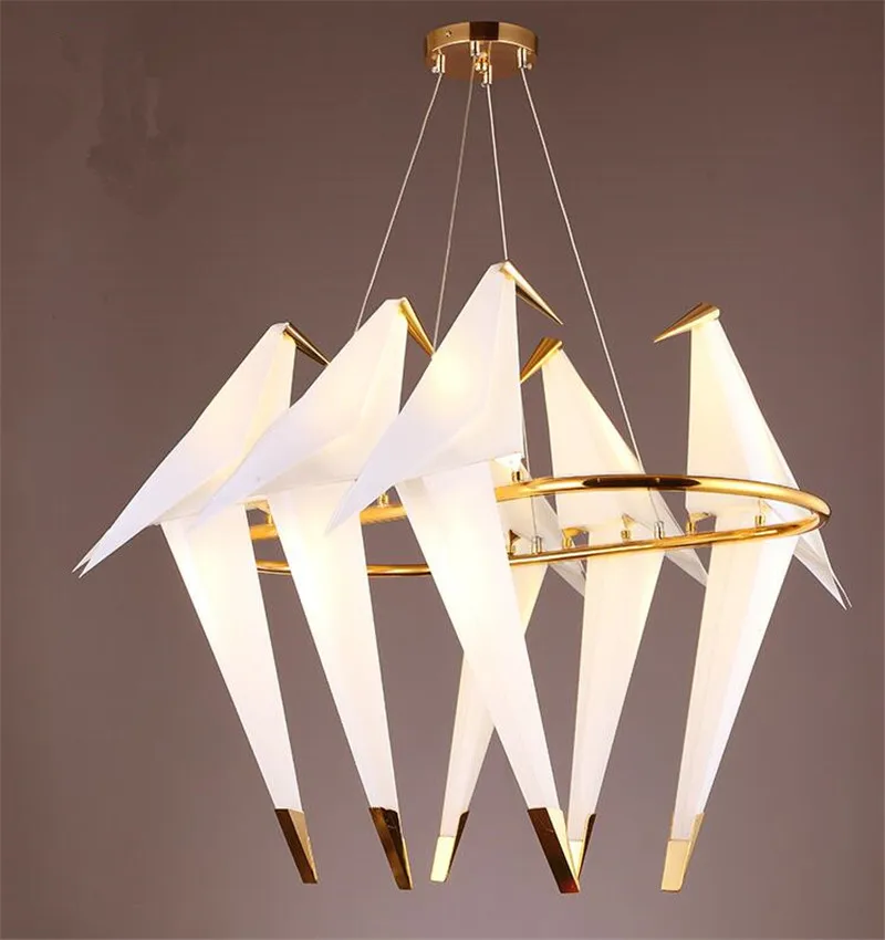 Скандинавский чердак светодиодный подвесной светильник в виде птицы для гостиной, люстры, домашний светильник, светильник suspendus