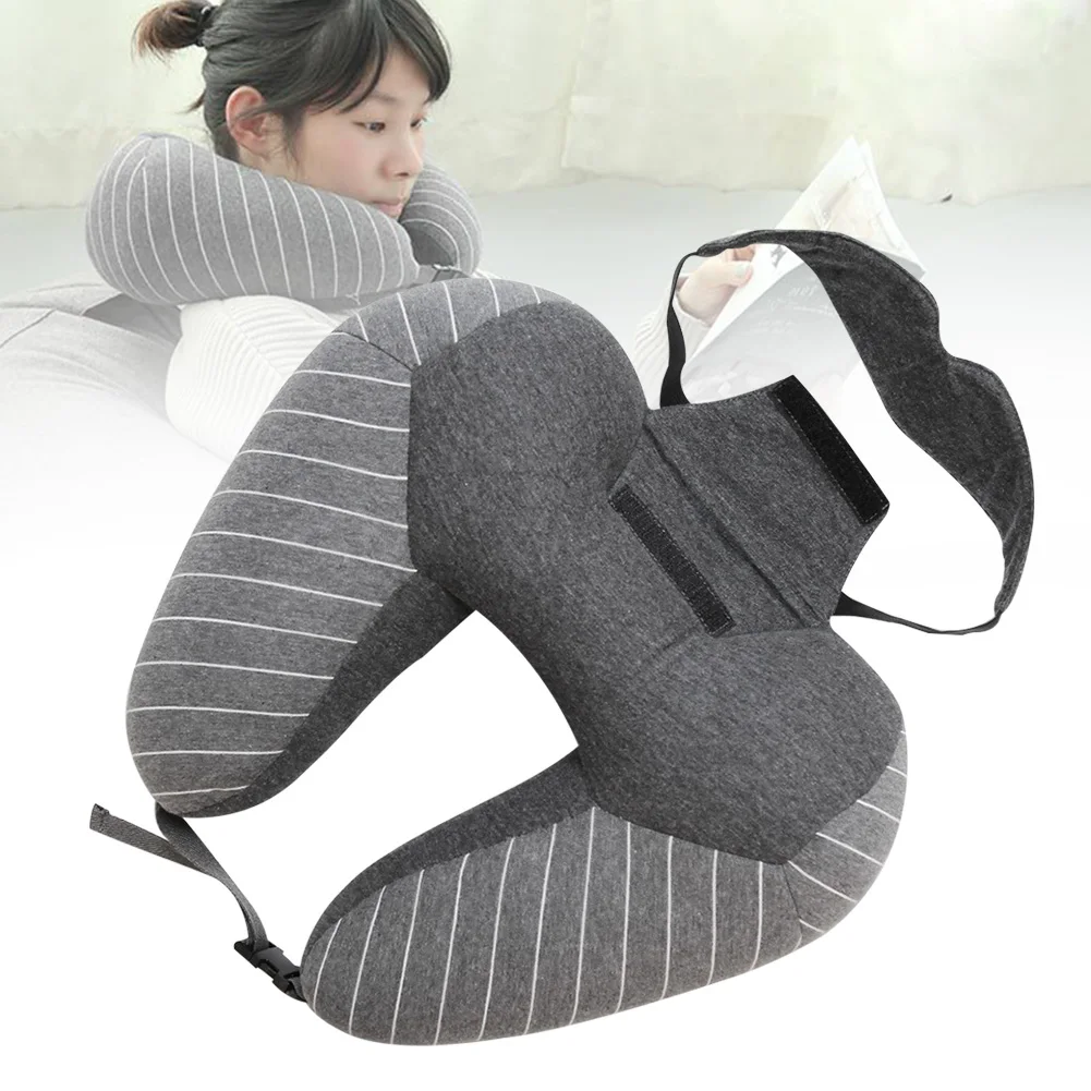 Memory Foam Поддержка подушка, подушка для путешествий, многоцелевой самолет U образный маска для глаз домашний сидя сон простые Широкие полоски для офиса
