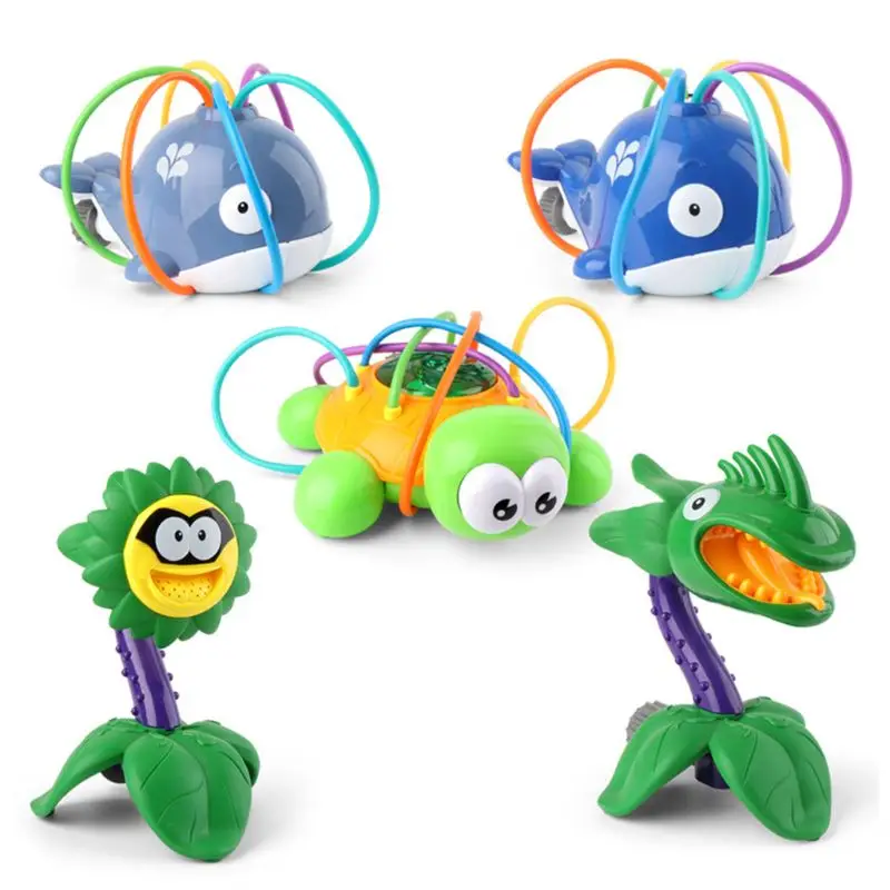 

Outdoor Water Spray Sprinkler for Kids Backyard Spinning Animal Sprinkler Toy w/ Wiggle Tubes for Toddlers
