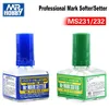 Mr.Hobby MS-231/ MS232 Professional Mark Decal Softer Setter With Glue For Gundam Model Building Craft Hobby Tools Combo DIY 1