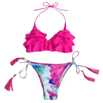 

bikini 2019 Women Floral Print Bikini Set Swimsuits Swimwear Beach Suit swimming suit for women bathing suit monokini bather