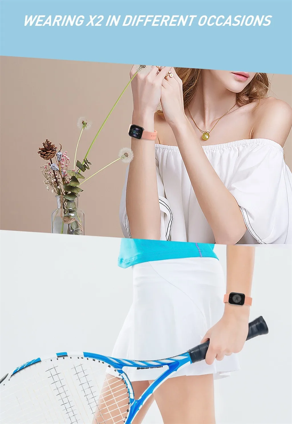 Модные часы Smart Watch 1,3 дюймов Цвет Экран IP68 Водонепроницаемый мониторинг сна Фитнес многофункциональные умные часы