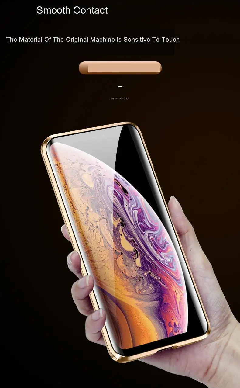 Магнитный металлический стеклянный чехол для IPhone 11 на IPhone 11 Pro Max 360, полный защитный передний задний Чехол для IPhone XR XS Max