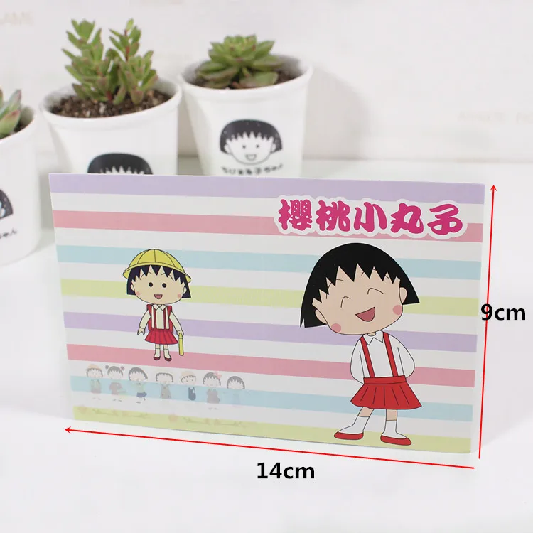 10 шт. Горячая Kawaii Sakura Maruko мини-карты милые оставляющие сообщение поздравительные открытки сладкие поздравительные канцелярские товары