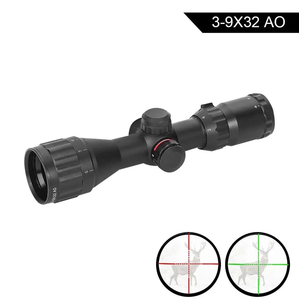 

DREAMY Riflescope 3-9X32AO Tactics Optical Sight Reticle Illumination Adjust Rifle Airsoft Telescopic Sight Weapon Sight