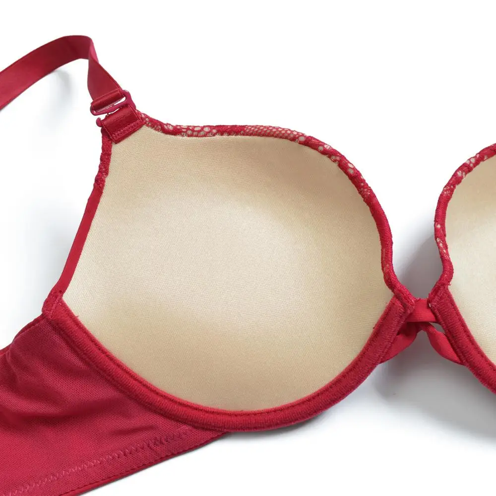 Hot Sales Women Bras Push Up Padded Underwire Lace Bralette Sexy Lingerie 30 32 34 36 38 40 42 44 A B C D DD E Dropshipping 5