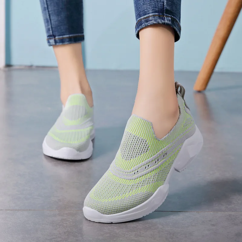 

Summer New Style Fly Netting Surface Breathable Slip Shoes Dual Purpose Large Size WOMEN'S Shoes 7727