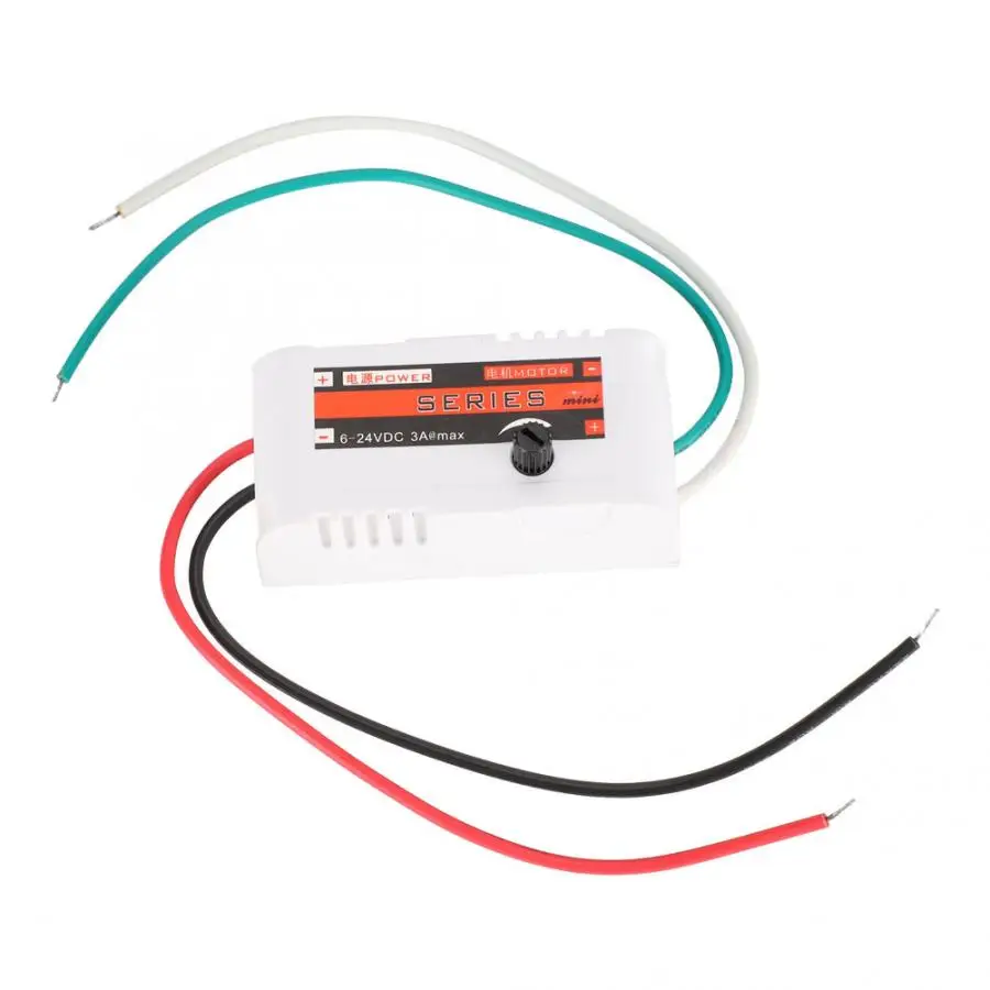 Микро PWM DC мотор темп контроллер регулятор универсальный DC 6-28 в 3A пластиковый корпус регулятор двигателя