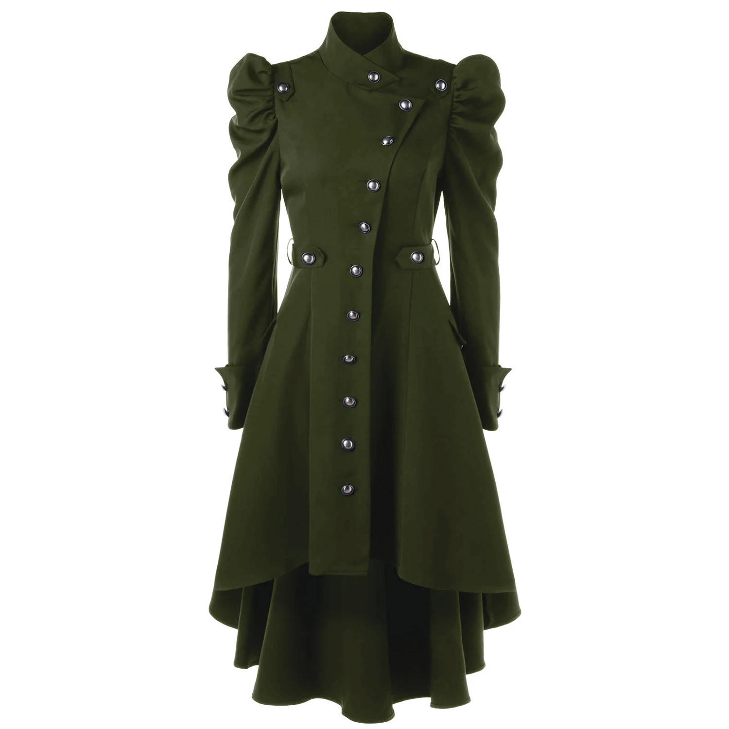 

Oversize 3XL Women British Style Jacket Dress Vintage Slim Party Renaissance Outfit Medieval Tunic Gothic Lolita Stage Robe Gown