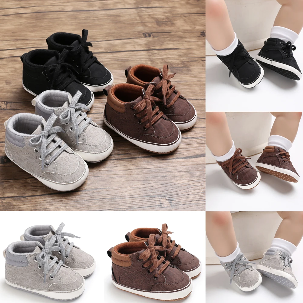 Брендовые повседневные Зимние ботиночки на меху для новорожденных девочек и мальчиков, зимняя теплая обувь с ремешками для маленьких детей 0-18 месяцев
