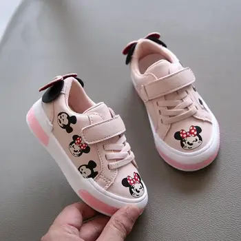 

Disney cartoon kindergarten baby sneakers autumn new cute Minnie Mouse shoes non-slip comfortable boys and girls casual shoes