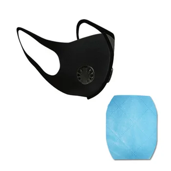 

Practical Breathable Face Mask Anti-fog Pads Reusable Protective With Gasket Outdoor Reusable With Gasket