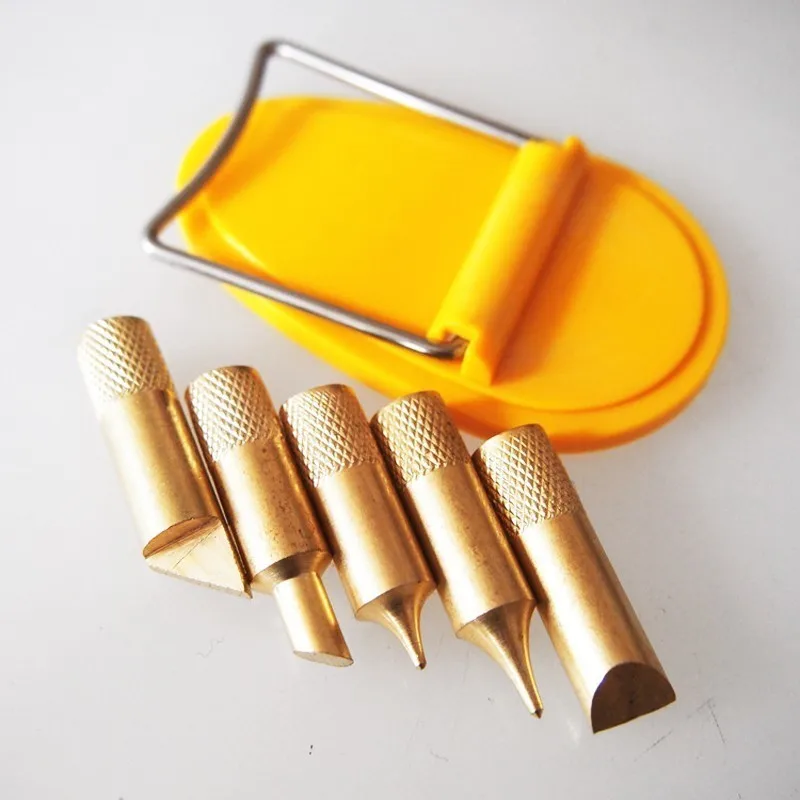 LAMEZIA 110V 220V 40W Pyrography Tool 5 Soldering Iron Tips Wood electric Hot Burning Pen Carving Set