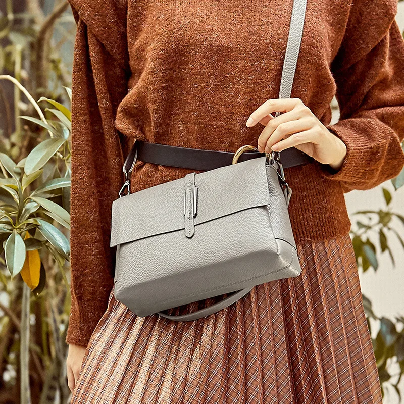 

Mini Flap Women Handbag Genuine Leather Shoulder Bag Fashion Cross Body Bags Vintage Clutch Cowhide Travel Work High Quality