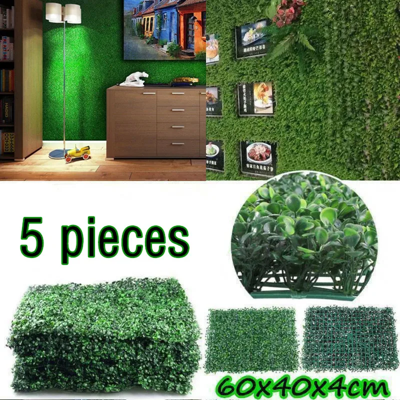 3/5 шт реалистичный и Толстый Искусственный изгородь Boxwood забор