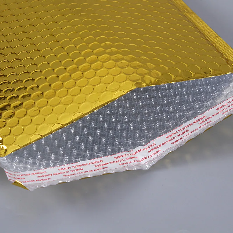 Packaging Shipping Bubble Mailers Gold Self Seal Padded Envelopes Bag Bubble Mailing Bags Gift Wrapping Storage 10pcs 23*29cm