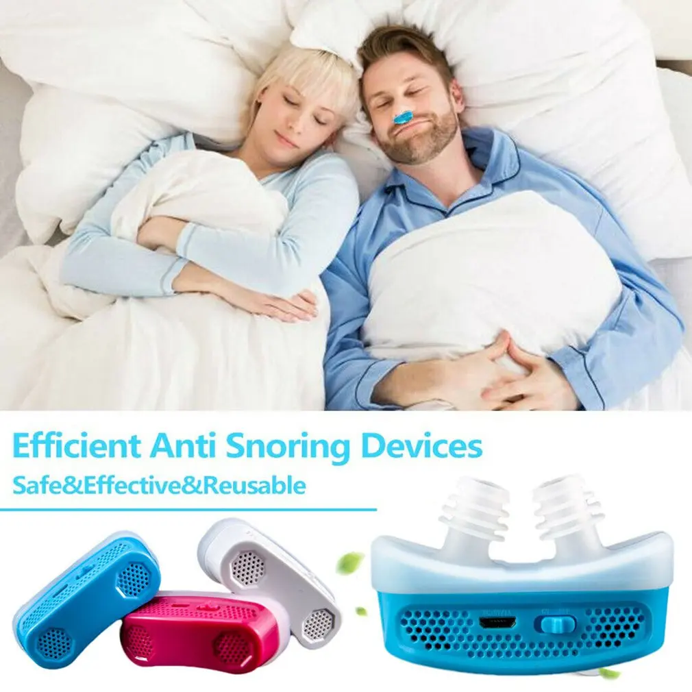 Микро CPAP анти храп электронное устройство для апноэ сна стоп Храп помощи Пробка Здоровье и гигиена
