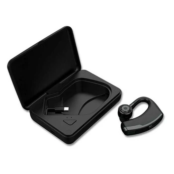 

V10 Business Bluetooth Headphone Fast Charging Driver Handsfree Earphone with Mic Voice Command with Charging Box Noise Cancelli