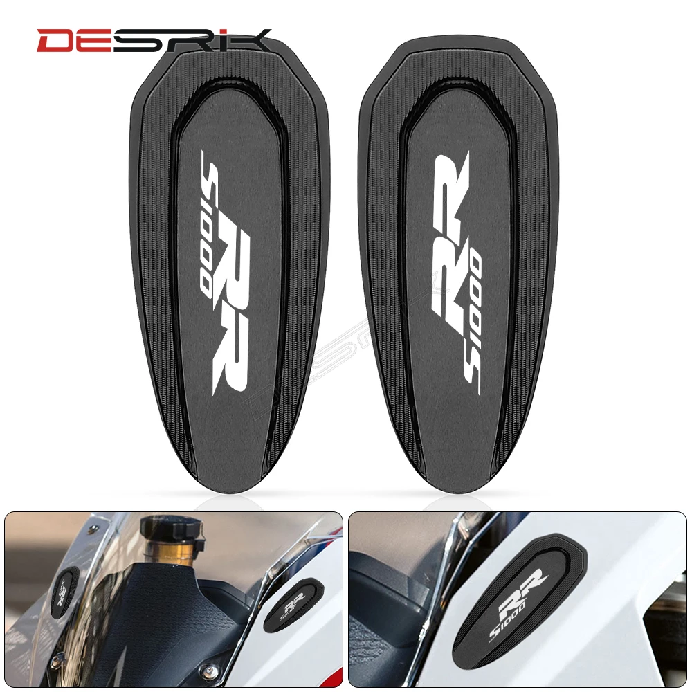 NEW ARRIVAL CNC Motorcycle Windscreen Mirror Cover Driven Mirror Eliminators Cap For BMW S1000 RR S1000RR 2020 2021 2022
