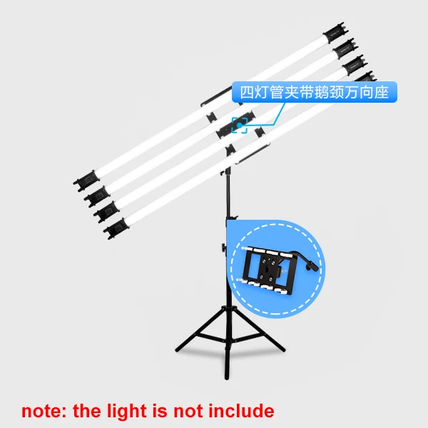 Suporte de Luz para Nanlite Suporte para Tubo de Luz 30c com Braçadeira Nanlite Naguang Inclui Tripé 15c Não - Image 3